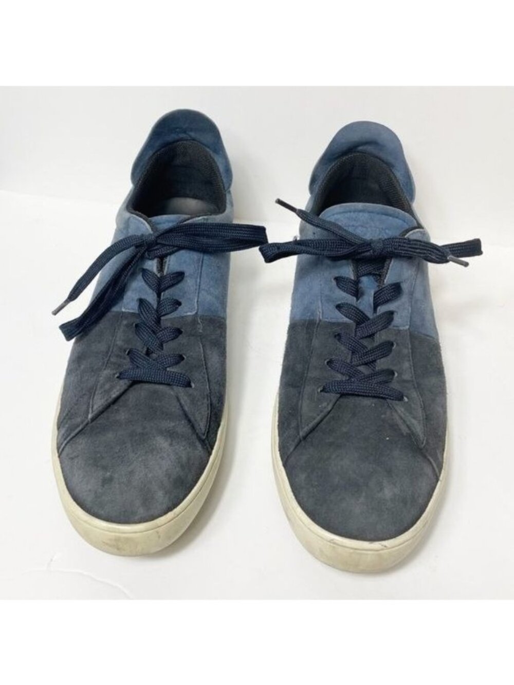 Tods Mens Blue Suede Color Block Sneakers Size 10.5 Gommino Soles Made In Italy